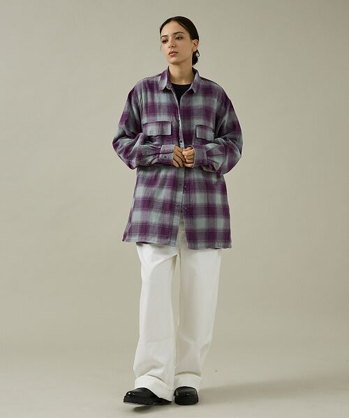 ABAHOUSE / アバハウス シャツ・ブラウス | 【NANGA/ナンガ】OMBRE CHECK W PX BOX SHIRT/ワー | 詳細14