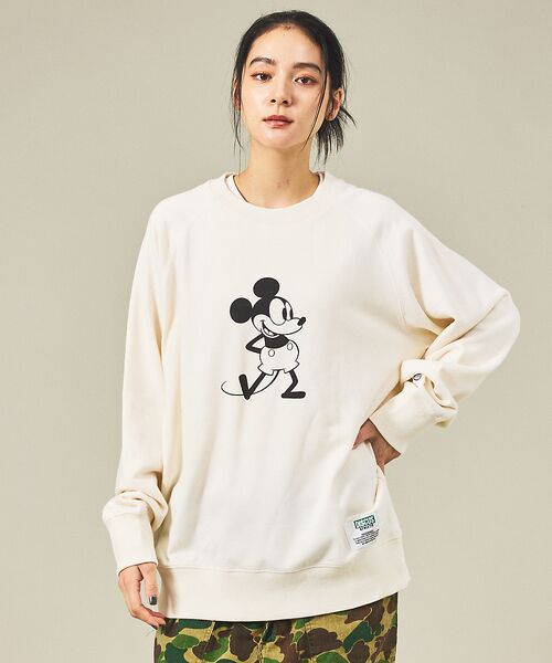 ABAHOUSE/アバハウス 【MICKEY × DISCUS ATHLETIC / ミッキー × ディスカス ホワイト L ABAHOUSE/アバハウス 【MICKEY × DISCUS ATHLETIC / ミッキー × ディスカス ホワイト L