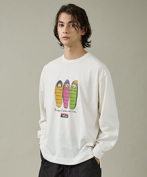 ABAHOUSE/アバハウス 【NANGA / ナンガ】ECO HYBRID L/S TEE/ロングTシャツ/ ホワイト L ABAHOUSE/アバハウス 【NANGA / ナンガ】ECO HYBRID L/S TEE/ロングTシャツ/ ホワイト L