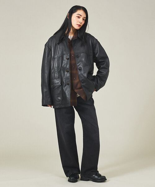 ABAHOUSE / アバハウス レザーブルゾン・ジャケット | 【TOWNCRAFT / タウンクラフト】LEATHER RANCHER COA | 詳細2