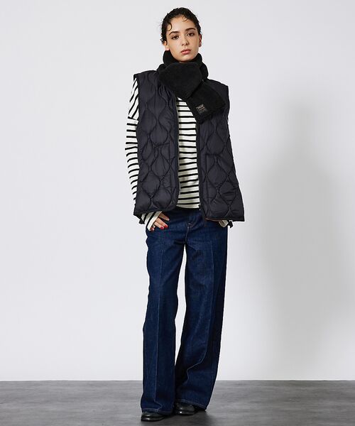 ABAHOUSE / アバハウス ベスト | 【TAION/タイオン】ミリタリー VネックWジップ ダウンベスト-ソフトシェル | 詳細2