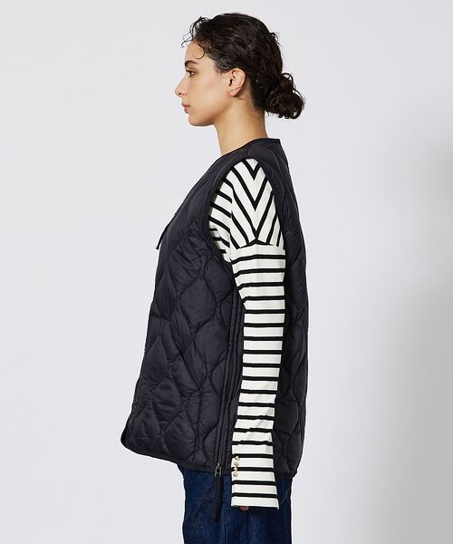 ABAHOUSE / アバハウス ベスト | 【TAION/タイオン】ミリタリー VネックWジップ ダウンベスト-ソフトシェル | 詳細4