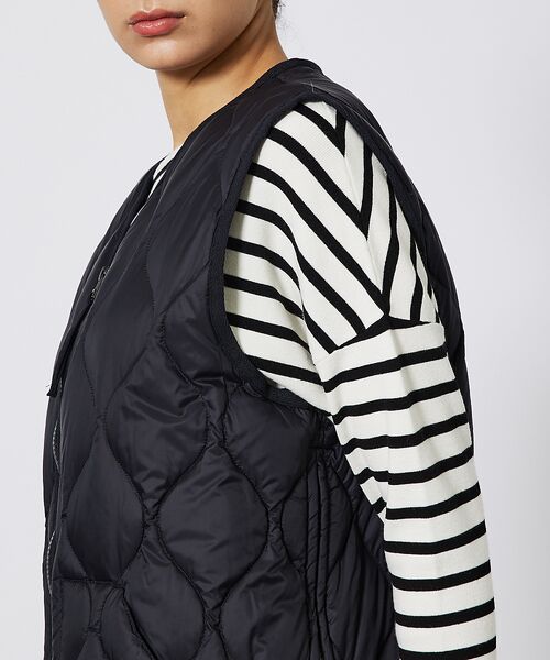 ABAHOUSE / アバハウス ベスト | 【TAION/タイオン】ミリタリー VネックWジップ ダウンベスト-ソフトシェル | 詳細7