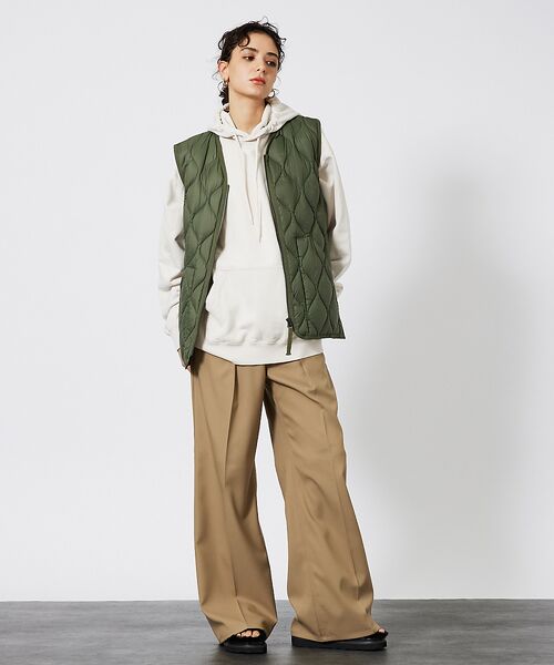ABAHOUSE / アバハウス ベスト | 【TAION/タイオン】ミリタリー VネックWジップ ダウンベスト-ソフトシェル | 詳細14