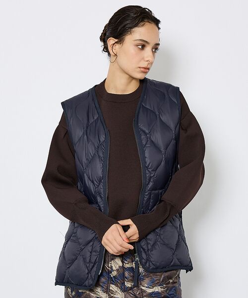 ABAHOUSE / アバハウス ベスト | 【TAION/タイオン】ミリタリー VネックWジップ ダウンベスト-ソフトシェル | 詳細15