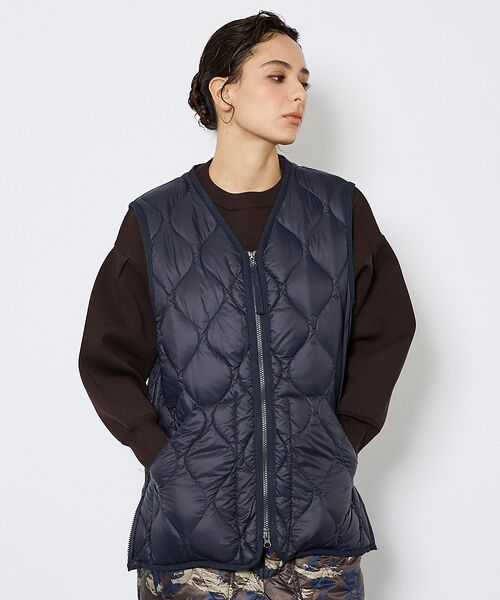 ABAHOUSE / アバハウス ベスト | 【TAION/タイオン】ミリタリー VネックWジップ ダウンベスト-ソフトシェル | 詳細16