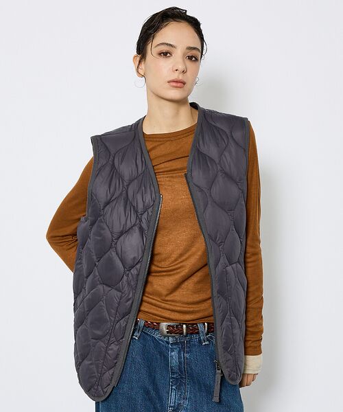 ABAHOUSE / アバハウス ベスト | 【TAION/タイオン】ミリタリー VネックWジップ ダウンベスト-ソフトシェル | 詳細20