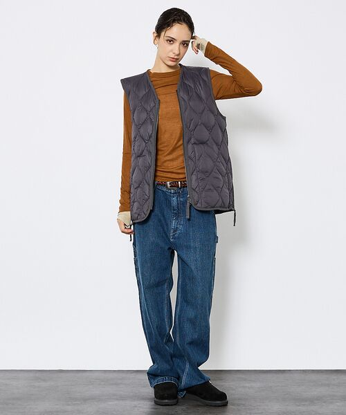 ABAHOUSE / アバハウス ベスト | 【TAION/タイオン】ミリタリー VネックWジップ ダウンベスト-ソフトシェル | 詳細22