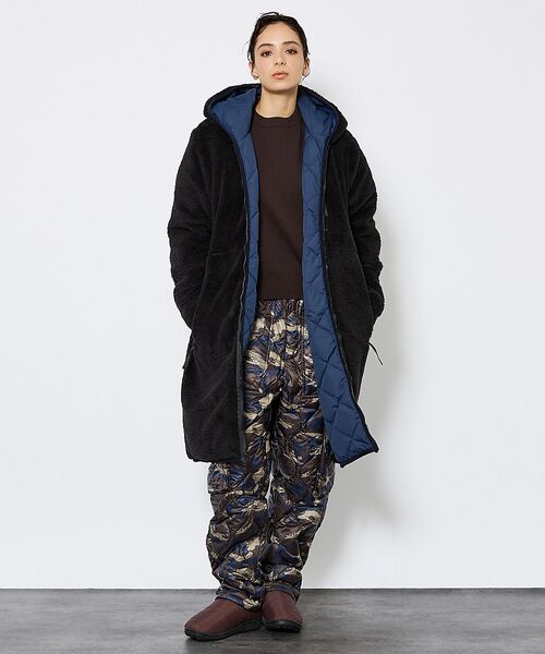 ABAHOUSE / アバハウス ダウンジャケット・ベスト | 【TAION / タイオン】シティ リバーシブル パイピングフード ダウン×ボア | 詳細10