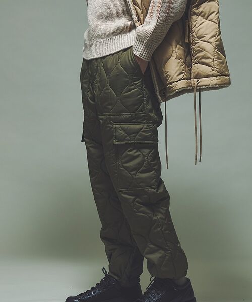 ABAHOUSE / アバハウス パンツ | 【TAION / タイオン】MILITARY CARGO DOWN PANTS/(カーキ)