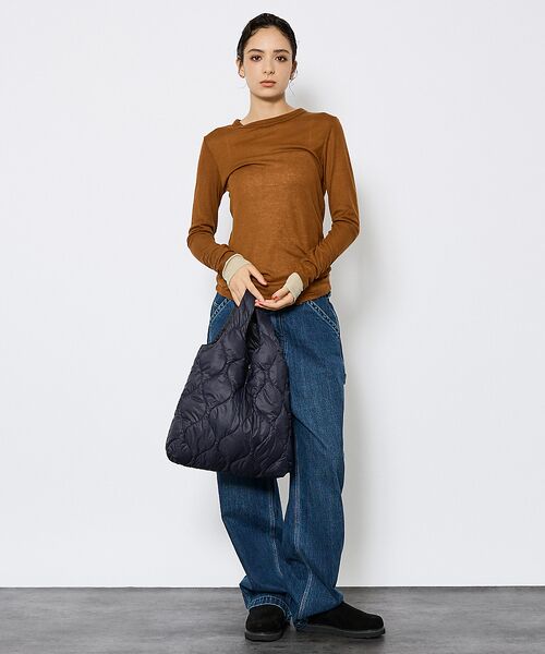 ABAHOUSE / アバハウス ハンドバッグ | 【TAION / タイオン】ミリタリー エコ ダウンバッグM/ダウン/ヘチマキル | 詳細12