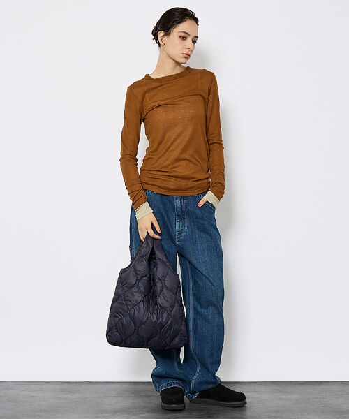 ABAHOUSE / アバハウス ハンドバッグ | 【TAION / タイオン】ミリタリー エコ ダウンバッグM/ダウン/ヘチマキル | 詳細13