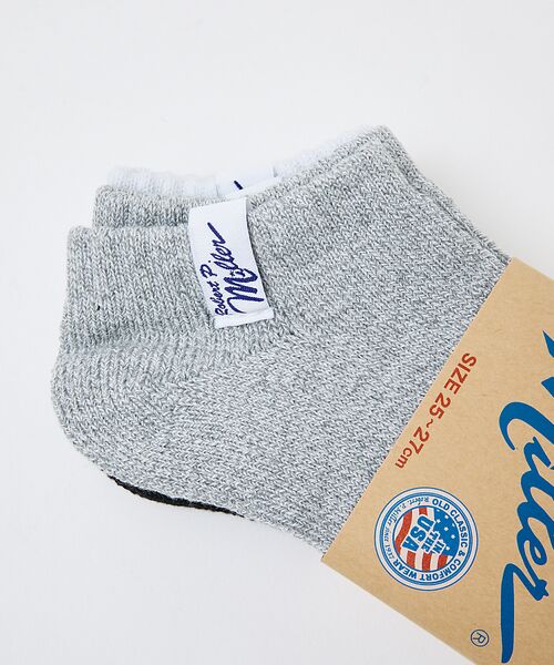 ABAHOUSE / アバハウス ソックス | 【Robert P.Miller/ロバートピーミラー】3P 無地ソックス/アソー | 詳細1