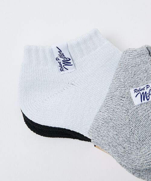 ABAHOUSE / アバハウス ソックス | 【Robert P.Miller/ロバートピーミラー】3P 無地ソックス/アソー | 詳細2