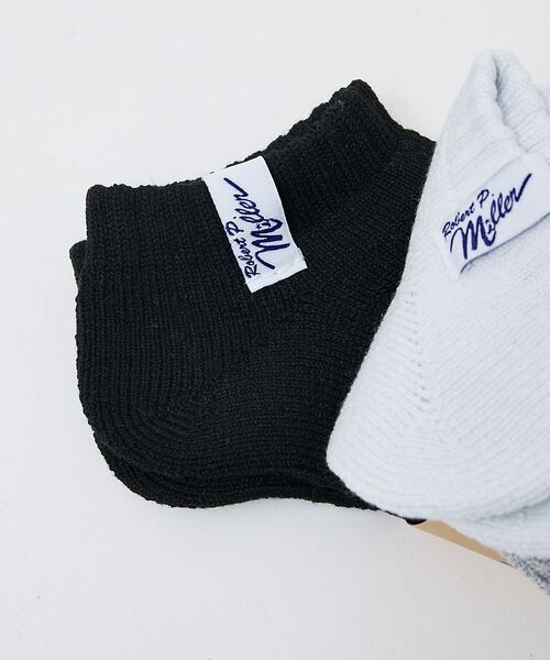 ABAHOUSE / アバハウス ソックス | 【Robert P.Miller/ロバートピーミラー】3P 無地ソックス/アソー | 詳細3