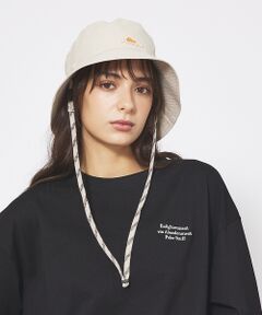 ABAHOUSE / アバハウス ハット | 【KELTY/ケルティー】/ワンポイント　紐付き配色バケットハット / アドベン