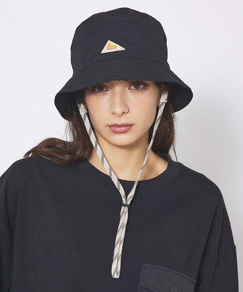 ABAHOUSE/アバハウス 【KELTY/ケルティー】/ワンポイント 紐付き配色バケットハット / アドベン ブラック F ABAHOUSE/アバハウス 【KELTY/ケルティー】/ワンポイント 紐付き配色バケットハット / アドベン ブラック F