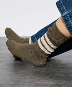 ABAHOUSE / アバハウス ソックス | 【YUQRI/ユクリ】Walky/ラインソックス/靴下/消臭機能【WEB限定】