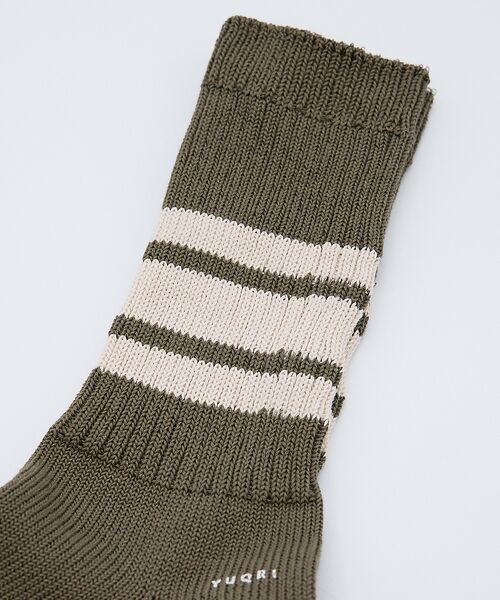 ABAHOUSE / アバハウス ソックス | 【YUQRI/ユクリ】Walky/ラインソックス/靴下/消臭機能【WEB限定】 | 詳細8