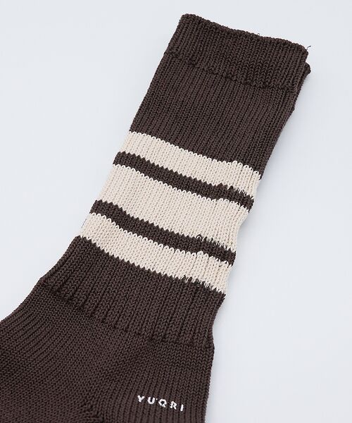 ABAHOUSE / アバハウス ソックス | 【YUQRI/ユクリ】Walky/ラインソックス/靴下/消臭機能【WEB限定】 | 詳細11