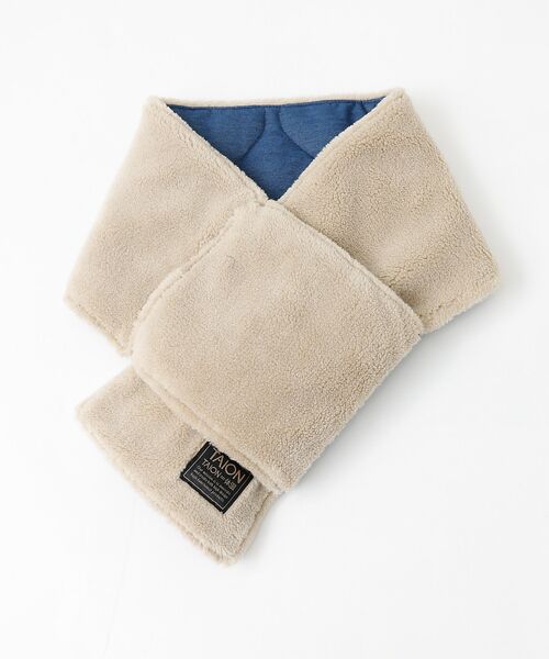 ABAHOUSE / アバハウス マフラー・ショール・スヌード・ストール | 【TAION / タイオン】ミリタリー リバーシブル ダウンマフラー/デニム/リ | 詳細7