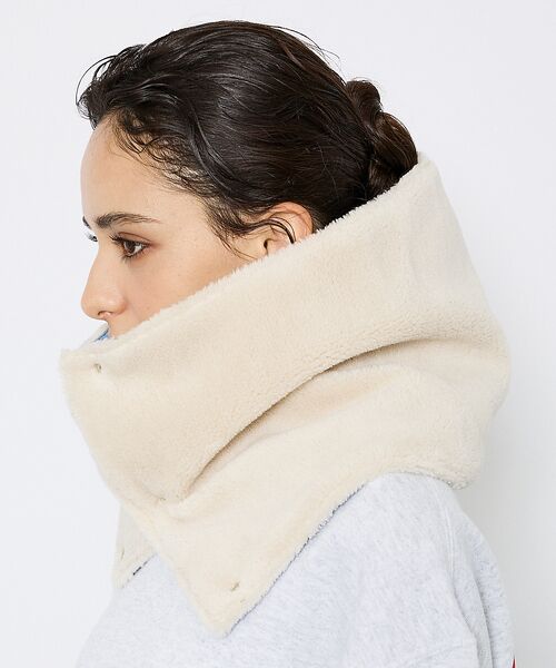 ABAHOUSE / アバハウス マフラー・ショール・スヌード・ストール | 【TAION / タイオン】ミリタリー リバーシブル ダウンネックウォーマー/リ | 詳細7