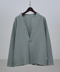 ABAHOUSE / アバハウス カーディガン・ボレロ | ダブルジャージ 鹿の子 ワンボタンカーディガン