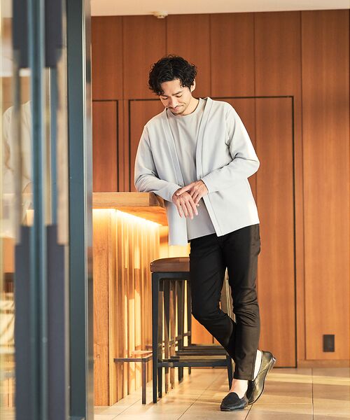 ABAHOUSE / アバハウス カーディガン・ボレロ | ダブルジャージ 鹿の子 ワンボタンカーディガン | 詳細3