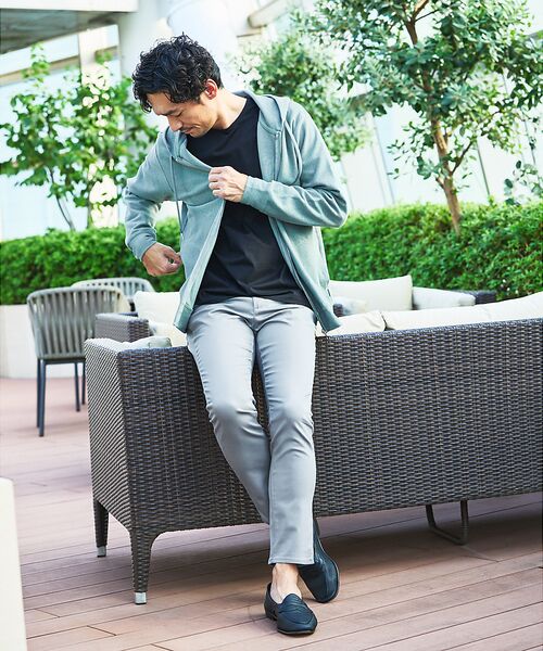 ABAHOUSE / アバハウス パーカー | ダブルジャージ 鹿の子 ジップパーカー | 詳細5