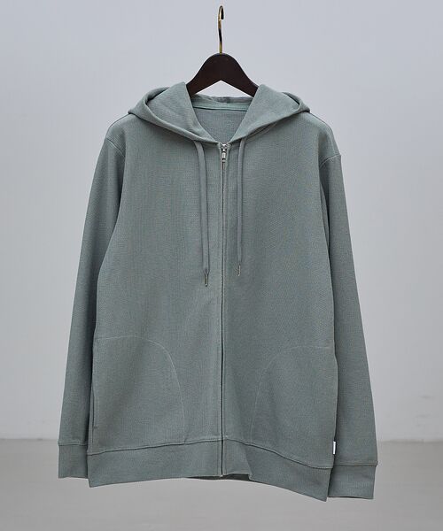 ABAHOUSE / アバハウス パーカー | ダブルジャージ 鹿の子 ジップパーカー | 詳細7