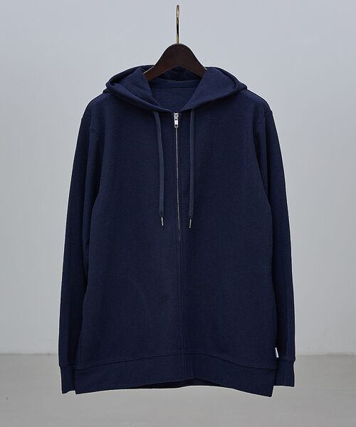 ABAHOUSE / アバハウス パーカー | ダブルジャージ 鹿の子 ジップパーカー | 詳細8