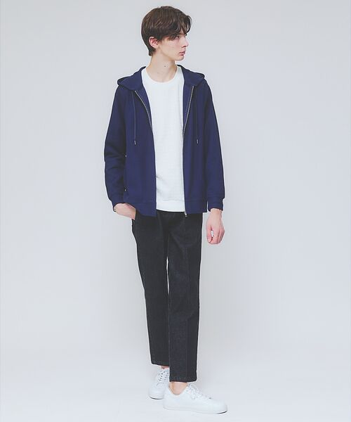 ABAHOUSE / アバハウス パーカー | ダブルジャージ 鹿の子 ジップパーカー | 詳細17