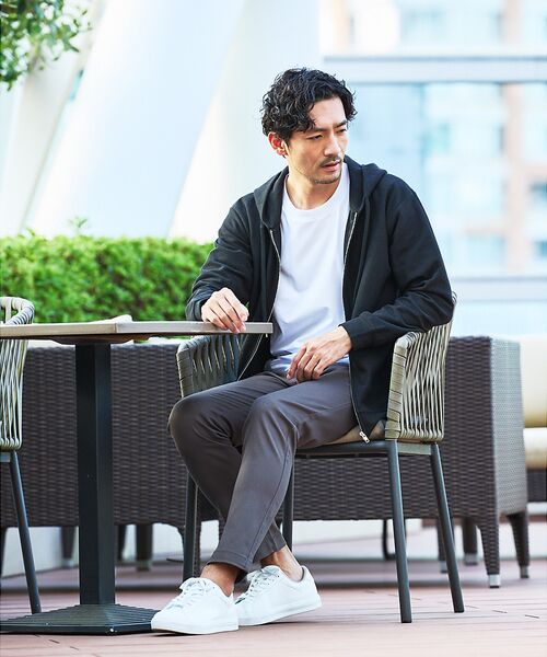 ABAHOUSE / アバハウス パーカー | ダブルジャージ 鹿の子 ジップパーカー | 詳細18