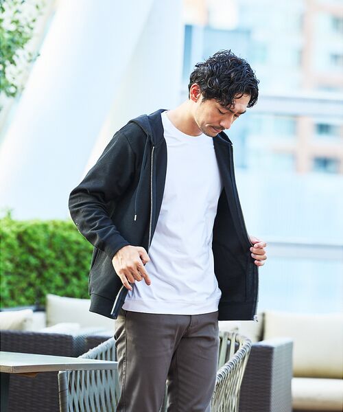 ABAHOUSE / アバハウス パーカー | ダブルジャージ 鹿の子 ジップパーカー | 詳細26