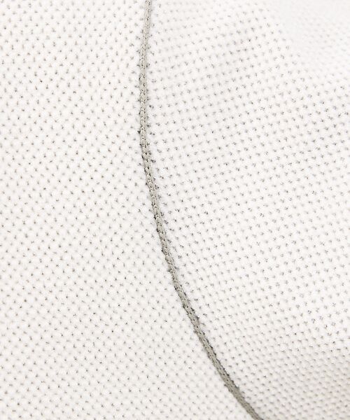 ABAHOUSE / アバハウス ニット・セーター | ダブルフェイス モールカノコ プルオーバー ライン切替えニット | 詳細1