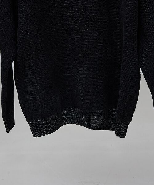 ABAHOUSE / アバハウス ニット・セーター | ダブルフェイス モールカノコ プルオーバー ライン切替えニット | 詳細17