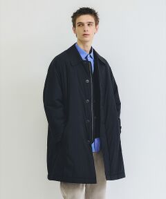 ABAHOUSE / アバハウス ステンカラーコート | ワッシャーナイロン 中綿パデットコート / Padded Half Coat /