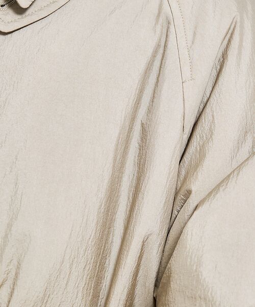 ABAHOUSE / アバハウス ステンカラーコート | ワッシャーナイロン 中綿パデットコート / Padded Half Coat / | 詳細12