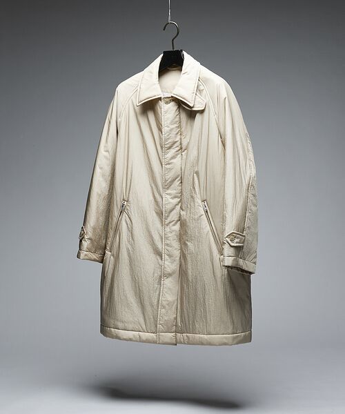 ABAHOUSE / アバハウス ステンカラーコート | ワッシャーナイロン 中綿パデットコート / Padded Half Coat / | 詳細13
