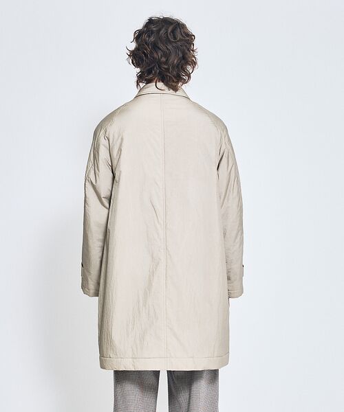 ABAHOUSE / アバハウス ステンカラーコート | ワッシャーナイロン 中綿パデットコート / Padded Half Coat / | 詳細3