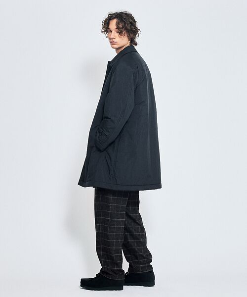 ABAHOUSE / アバハウス ステンカラーコート | ワッシャーナイロン 中綿パデットコート / Padded Half Coat / | 詳細24