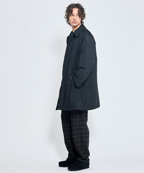 ABAHOUSE / アバハウス ステンカラーコート | ワッシャーナイロン 中綿パデットコート / Padded Half Coat / | 詳細25