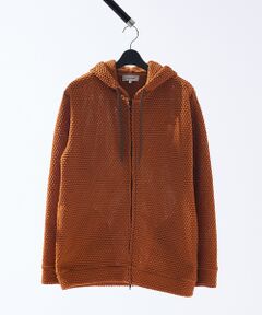 ABAHOUSE / アバハウス パーカー | シェルニット ダブルジップパーカー