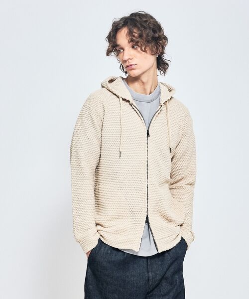 ABAHOUSE / アバハウス パーカー | メッシュニット ダブルジップパーカー | 詳細4