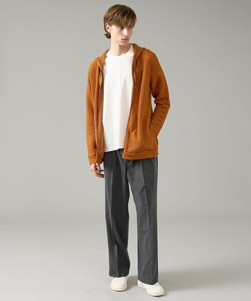 ABAHOUSE / アバハウス パーカー | メッシュニット ダブルジップパーカー | 詳細12