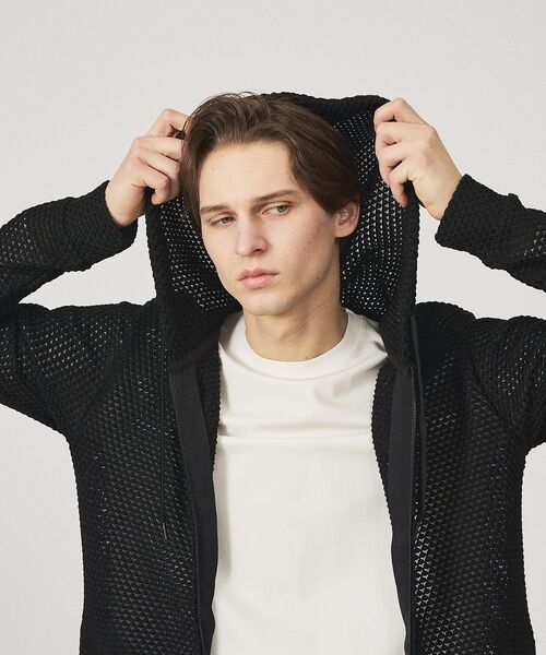 ABAHOUSE / アバハウス パーカー | メッシュニット ダブルジップパーカー | 詳細25