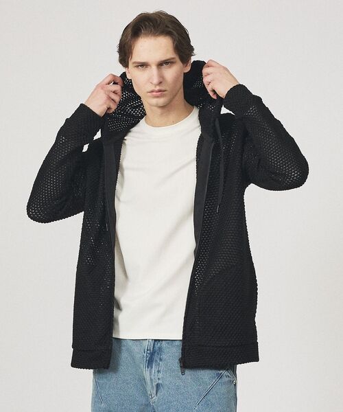 ABAHOUSE / アバハウス パーカー | メッシュニット ダブルジップパーカー | 詳細27