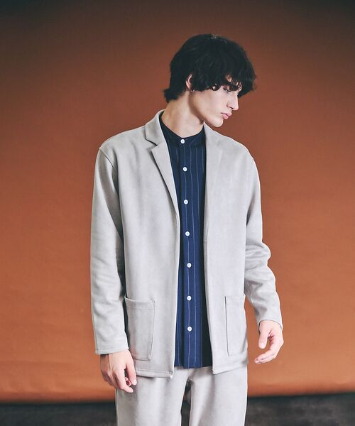 ABAHOUSE / アバハウス カーディガン・ボレロ | 【セットアップ対応】ネオスエード ジャケット カーディガン / ダンボールニット | 詳細11