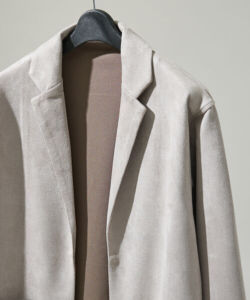 ABAHOUSE / アバハウス カーディガン・ボレロ | 【セットアップ対応】ネオスエード ジャケット カーディガン / ダンボールニット | 詳細2