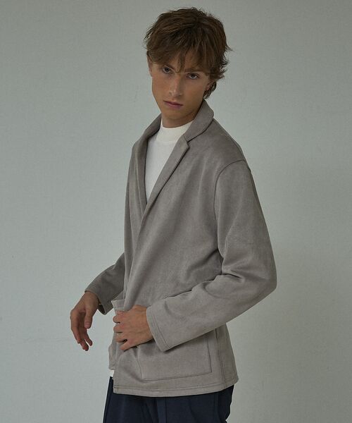 ABAHOUSE / アバハウス カーディガン・ボレロ | 【セットアップ対応】ネオスエード ジャケット カーディガン / ダンボールニット | 詳細7